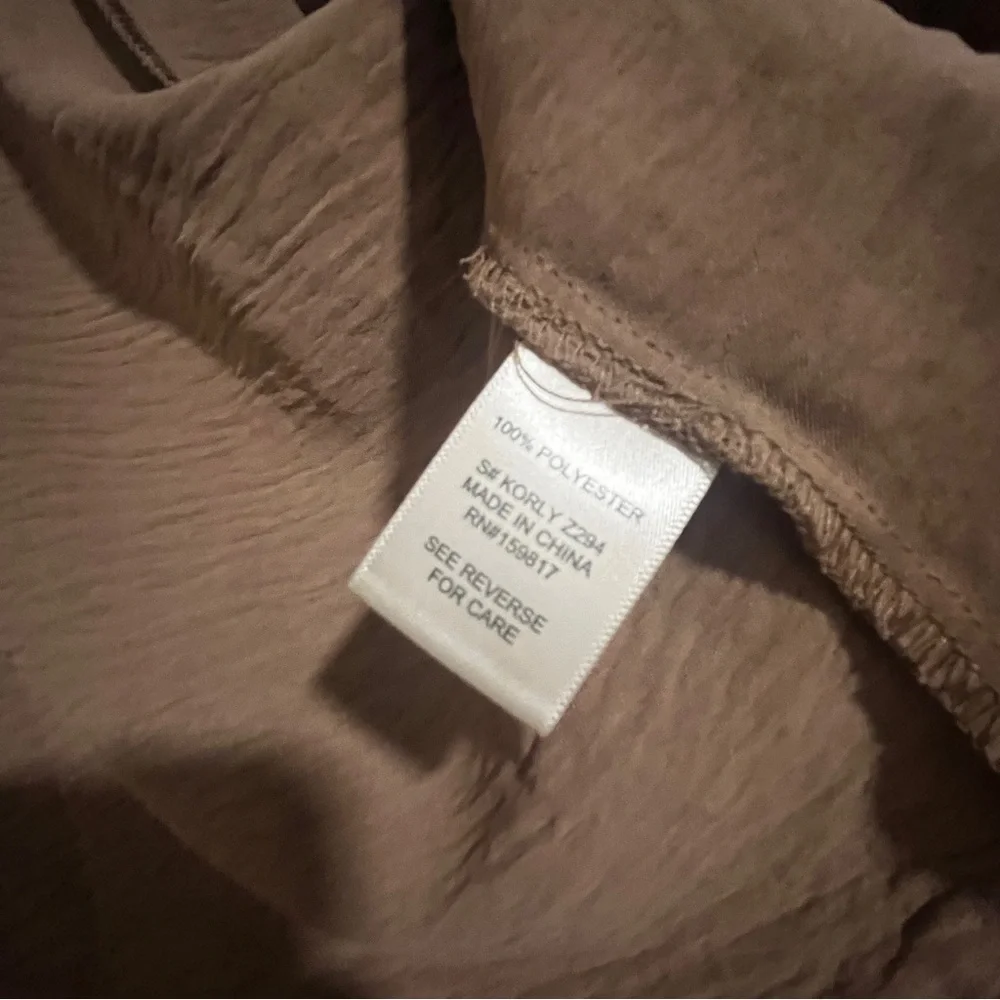 NWT Altar’d State Mocha Tie-Front Top (Matching Pants Available!) - Picture 4 of 6